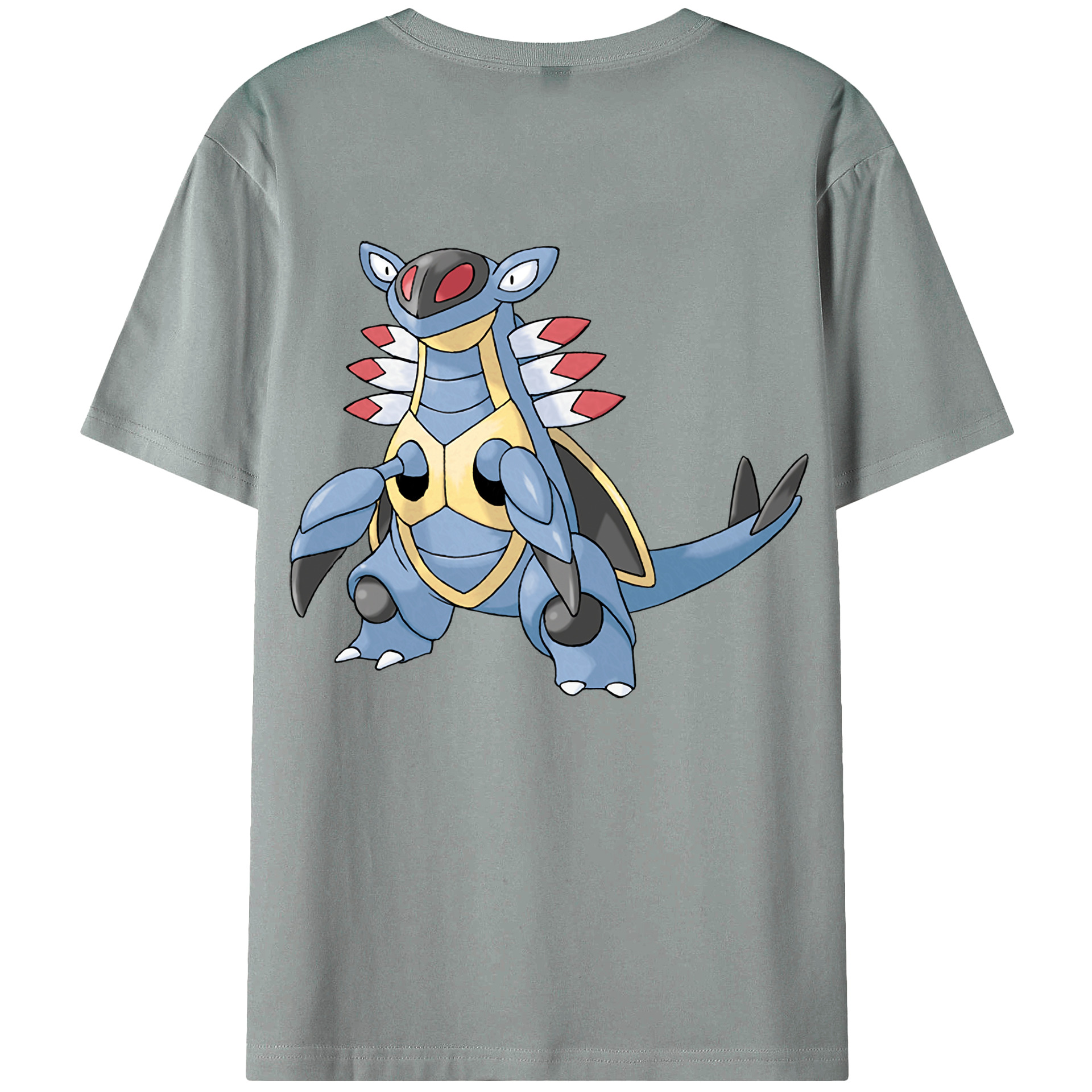 （画像用） ポケットモンスター Pokémon 綿100％ メンズ半袖Tシャツ（バックプリント） 通気性